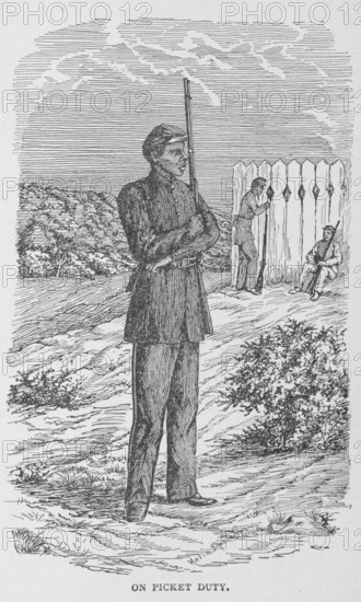 On picket duty, 1902. Creator: Unknown.