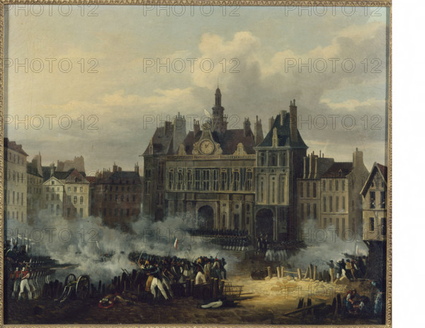 Assault on the Hotel de Ville, July 28, 1830, (c1830). Creator: Unknown.