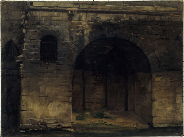 Vaults of the Hotel-Dieu in 1874, (1874). Creator: Lucien Etienne Melingue.