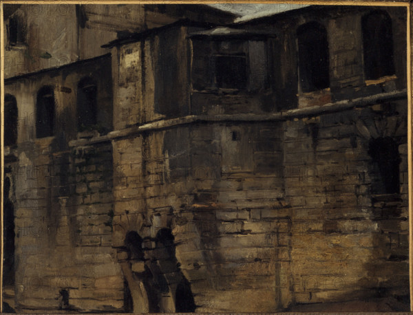 Vaults of the Hotel-Dieu in 1874, (1874). Creator: Lucien Etienne Melingue.