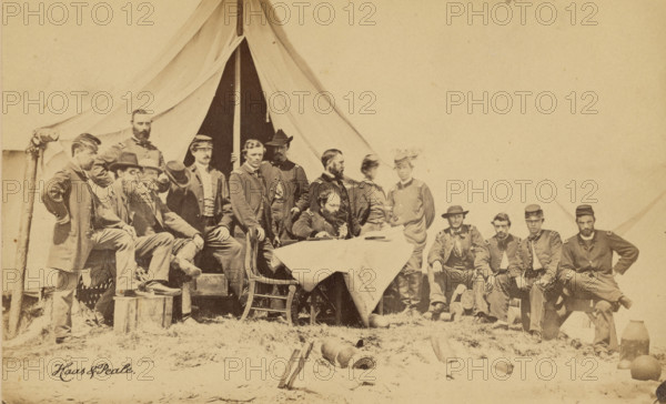 General Gillmore & Staff, 1863. Creator: Haas & Peale.