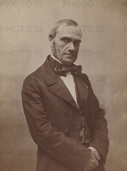 Paillard de Villeneuve, avocat, rédacteur de la Gazette des Tribunaux, 1855-1859.  Creator: Nadar.