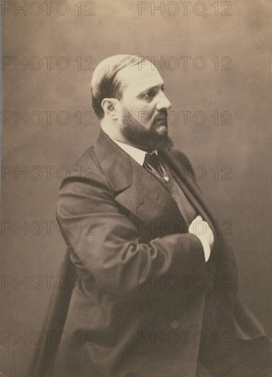 Enrico Tamberlik, tenor, 1855-1859. Creator: Nadar.