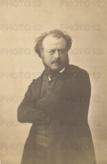 Auguste Préault, 1854-1855. Creator: Nadar.