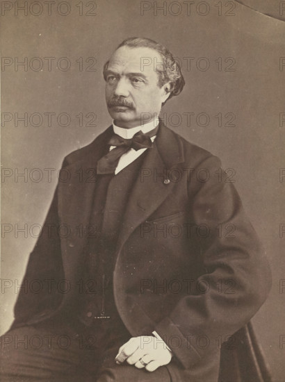 Auguste Maquet, negative 1860-1861; print 1870-1879. Creator: Nadar.