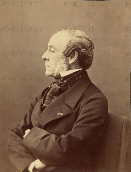 Ernest Legouvé, littérateur, 1861-1869. Creator: Nadar.