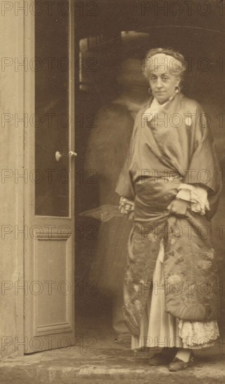 Mme Ernestine Nadar in a kimono, 1880-1885. Creator: Nadar.