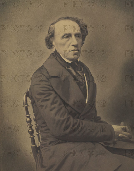Giacomo Meyerbeer, 1853-1854. Creators: Nadar, Adrien Alban Tournachon.