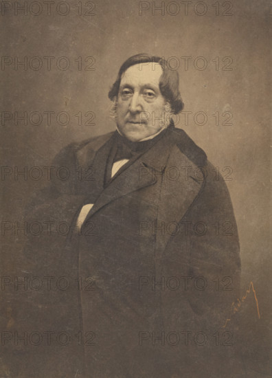 Gioachino Rossini, negative 1855-1856; print 1861-1869. Creator: Nadar.