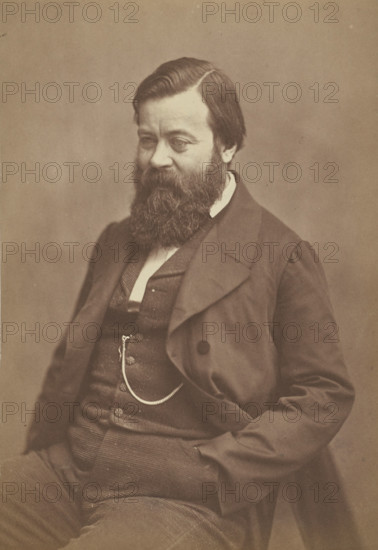 Albert Patin de la Fizelière, homme de lettres, 1860-1861. Creator: Nadar.
