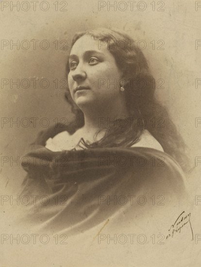 Susanne Lagier, artiste dramatique, 1855-1859. Creator: Nadar.