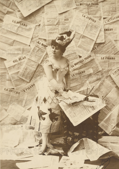 Mlle Beaumaine, Théâtre des Variétés, about 1900. Creator: Paul Nadar.