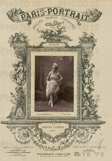 Berthé Legrand/ Varietes, 1879. Creator: Paul Nadar.
