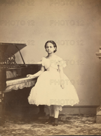 Teresa Carreño, about 1862. Creator: Studio of Mathew B Brady.
