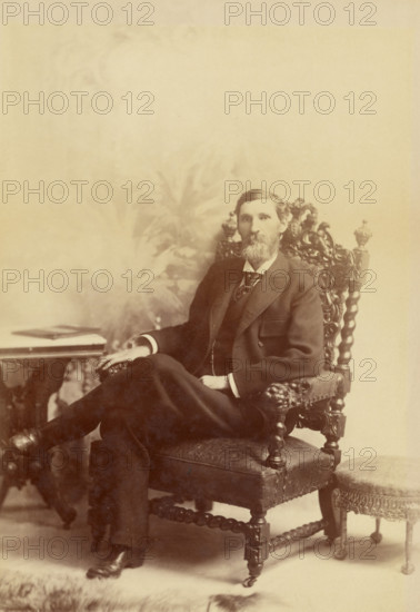 Portrait of a Man, 1894. Creator: Theodore C Marceau.