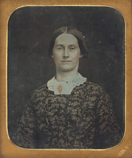 Portrait of a Seated Young Woman, about 1850-1855. Creator: William C North.