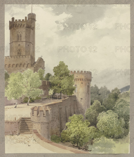Ortenberg castle, c1847. Creator: Carl Theodor Reiffenstein.