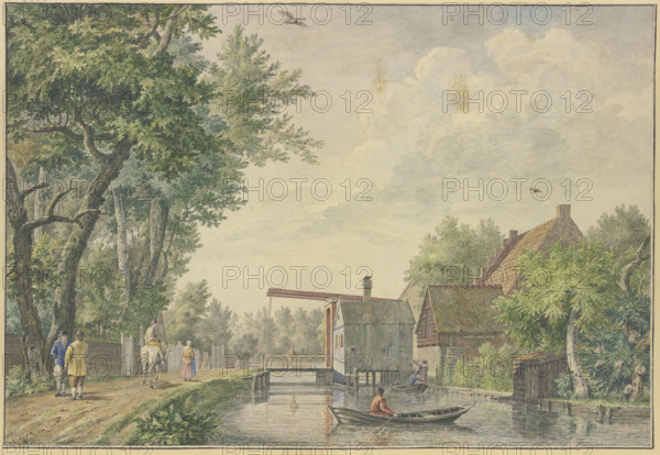 View of Baambrugh, 18th century. Creator: Johannes de Bosch.