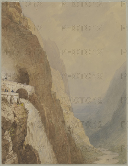 The Splügenpass, 19th century. Creator: Carl Morgenstern.