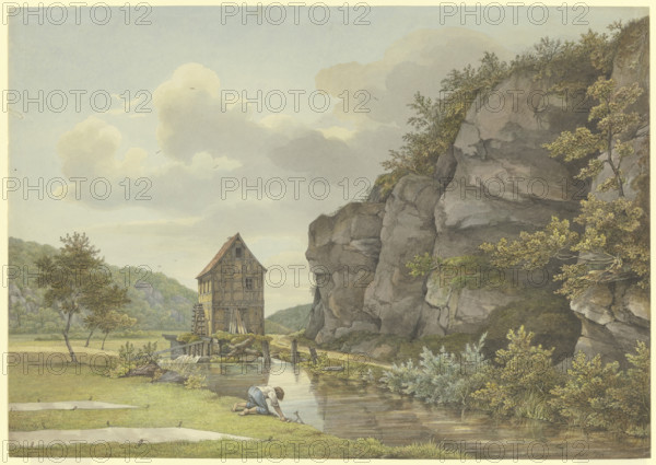 Sawmill near Eppstein (Lorsbach Valley), 1829. Creator: Carl Morgenstern.