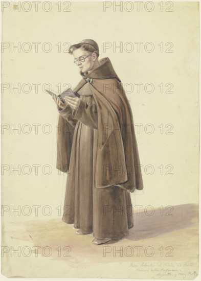 Padre Salvator del Ordine dei Frati Minori della Reforma, (1824?). Creator: Unknown.