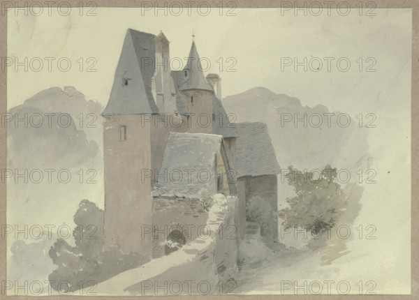 Outer ward of castle Eltz, c1841. Creator: Carl Theodor Reiffenstein.