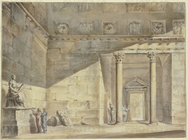 Roman interior, c1756-1760. Creator: Georges François Blondel.