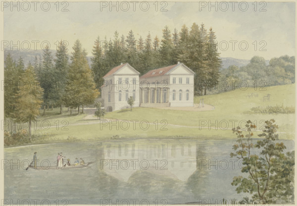 Lake in Wilhelmstal near Eisenach, 1805. Creator: Georg Melchior Kraus.