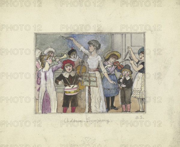 Children-Symphony,  mid-late 19th century. Creator: Otto Scholderer.