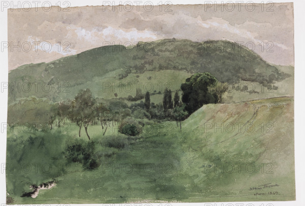 Landscape in the Black Forest, c1869. Creator: Hans Thoma.