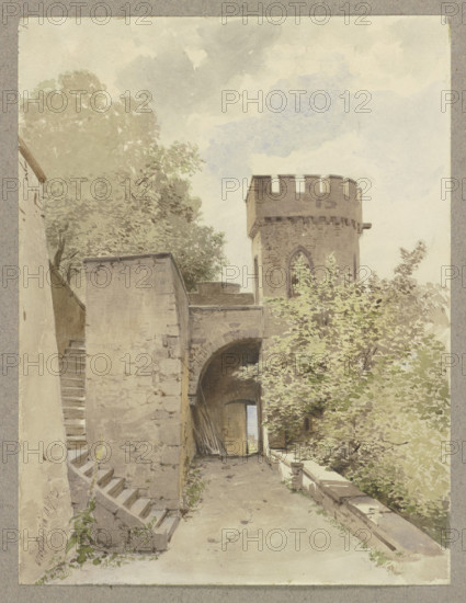 Ortenberg castle, 1847. Creator: Carl Theodor Reiffenstein.