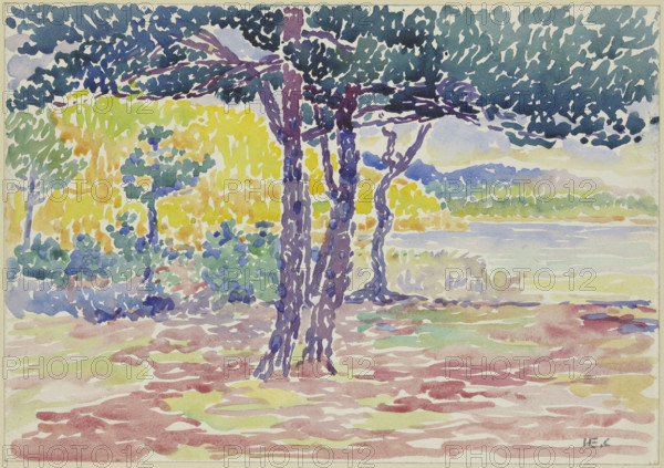 Seashore (southern France), late 19th century. Creator: Henri-Edmond Cross.