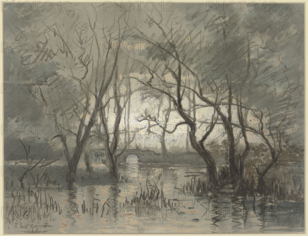 At the Wasserhof near Oberrad, c1880-1900. Creator: Ernst Morgenstern.