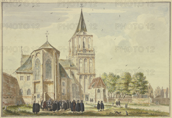 St. Martin's Church in Emmerich from the east, 18th century. Creator: Jan de Beyer.