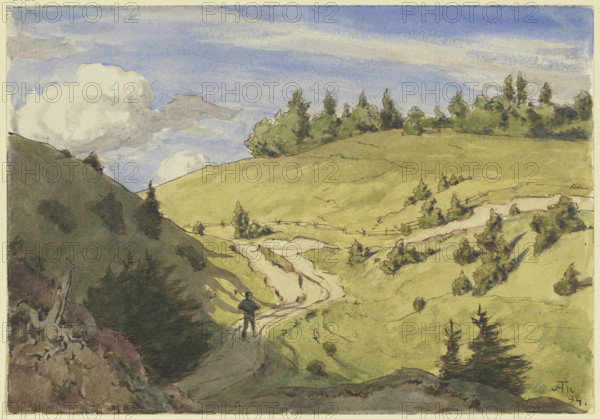 Landscape in the Black Forest, 1894. Creator: Hans Thoma.