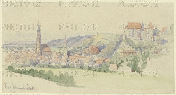 View of Landshut, 1861. Creator: Eugen Johann Georg Klimsch.