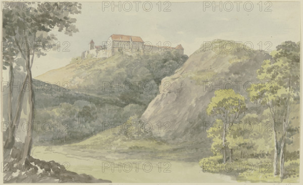 View of the Wartburg, c1790-1794. Creator: Georg Melchior Kraus.