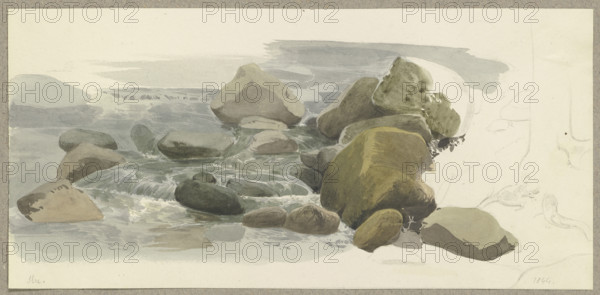 Rapids of the Ilse in the Harz Mountains, 1844. Creator: Carl Theodor Reiffenstein.