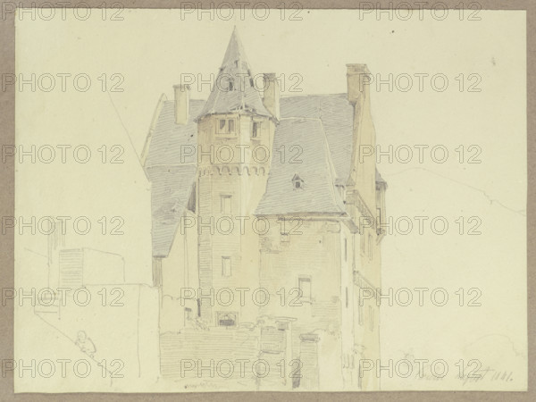 Electorate of Trier's administrative building in Karden, 1841. Creator: Carl Theodor Reiffenstein.
