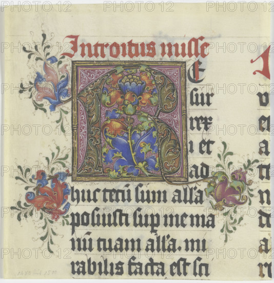 Initial R, c1480-1500. Creator: Unknown.