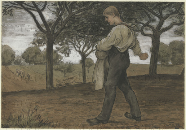 Sower, 1894. Creator: Hans Thoma.