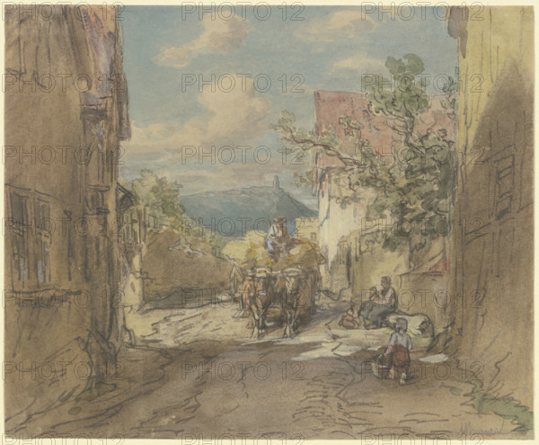 Street in Kronberg,  c1840-1900. Creator: Anton Burger.