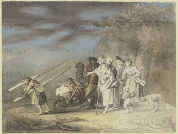 The moving artist, c1770-1790. Creator: Gottlieb Welte.