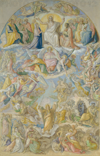 Last Judgement, c1840. Creator: Peter von Cornelius.