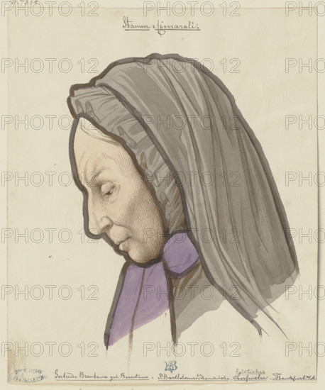 Portrait of Gertrude Brentano, c1830-1880. Creator: Eduard von Steinle.