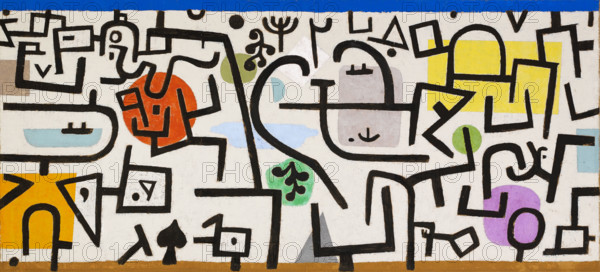 Rich Harbour, (A picture of a journey), 1938. Creator: Paul Klee.