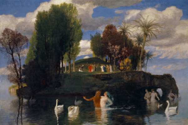 The island of life, 1888. Creator: Arnold Bocklin.