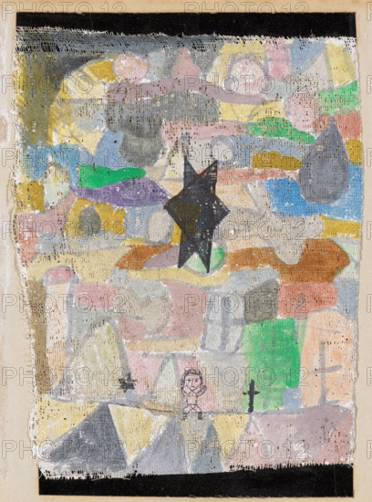 Under a Black Star, 1918. Creator: Paul Klee.