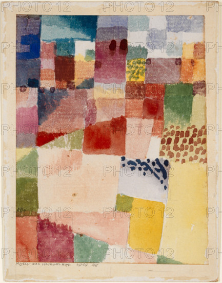 Motif from Hamammet, 1914. Creator: Paul Klee.