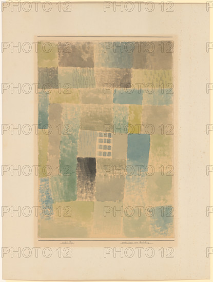 First House of a Settlement, 1926. Creator: Paul Klee.